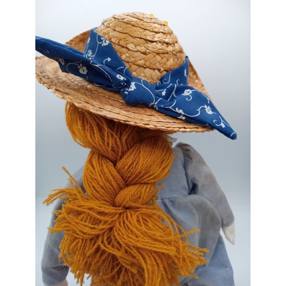 Hallmark Becky Kelly Vintage Rag Doll Hat Sunflower Dress Yarn Hair 16 Inches - Picture 12 of 16